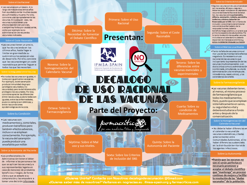 DECÁLOGO DEL USO RACIONAL DE VACUNAS