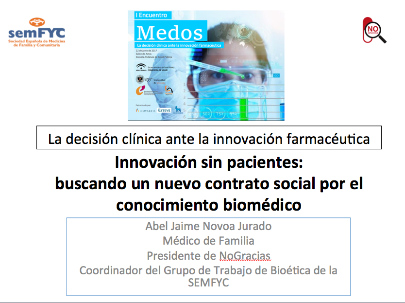INNOVACIÓN SIN PACIENTES: BUSCANDO UN NUEVO CONTRATO SOCIAL POR EL CONOCIMIENTO BIOMÉDICO (Por Abel Novoa)