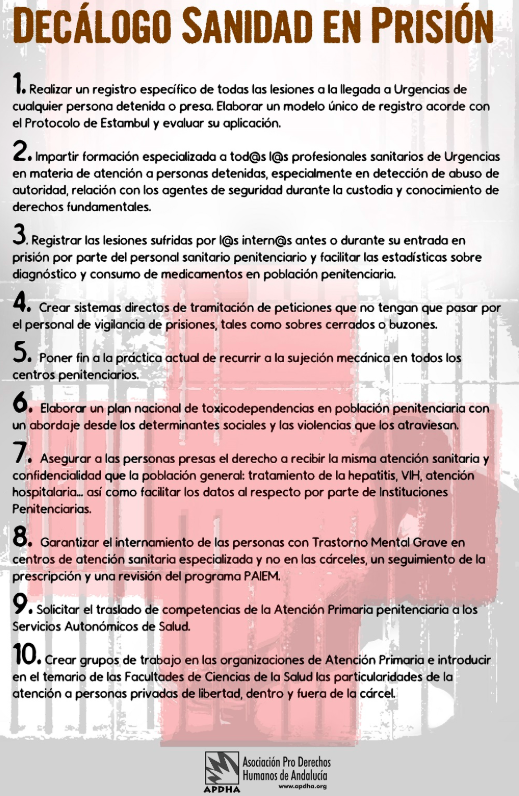 Luchando por la universalidad y la equidad: la atención sanitaria a los presos